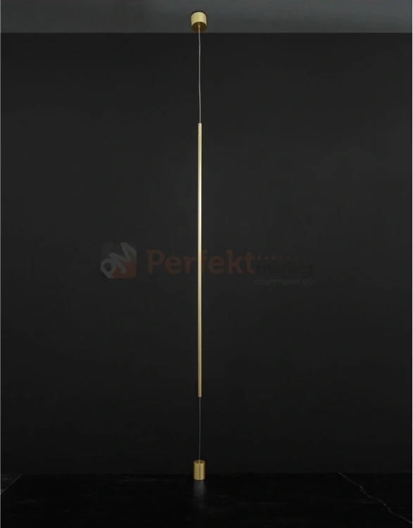 Lampa podłogowo sufitowa tuba długa złota Luces Exclusivas LE41358 BUGA perfektmarket.webp