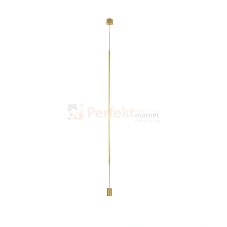 Lampa podłogowo sufitowa tuba długa złota Luces Exclusivas LE41358 BUGA w perfektmarket.webp