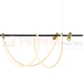 Lampa wisząca LED czarno złota BALBO 2200277L wąż LED CCT reflektorki Zuma Line 2 perfektmarket.webp