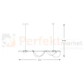 Lampa wisząca LED czarno złota BALBO 2200277L wąż LED CCT reflektorki Zuma Line wymiary perfektmarket.webp