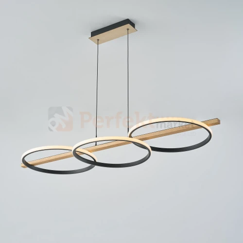 Lampa wisząca LED ALMERIA MD3913-3-3BWLT drewno-czarna Zuma Line 2 perfektmarket.webp