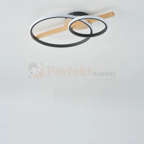Lampa sufitowa LED ALMERIA MX3913-2-3BWLT drewno-czarna Zuma Line 2 perfektmarket.webp