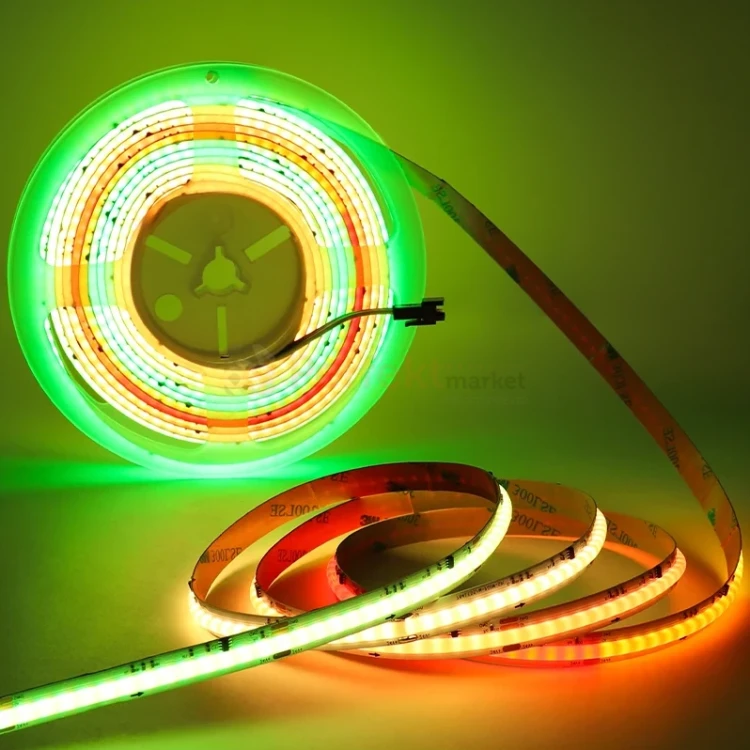 tasma led cyfrowa cob rgbnw 24v linia swiatla IP20 kolory perfektmarket.webp