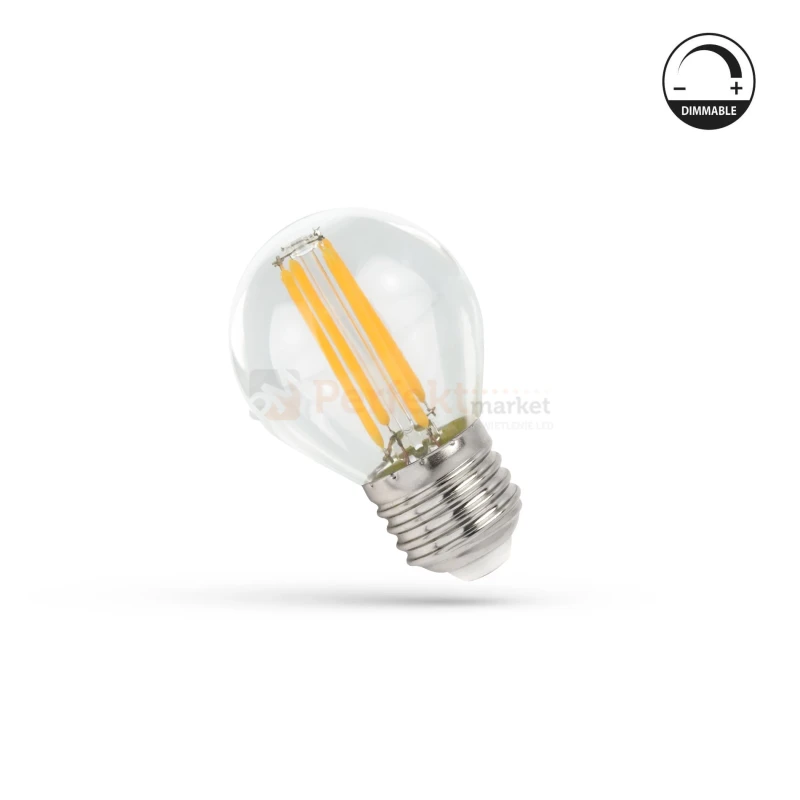 żarówka led kulka filament e27 kulka 2700K ściemnialna EL perfektmarket.webp