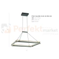 Merlot 44W LED świecący kwadrat PND-54638S-44W-3K-BK-GD wymiar.webp