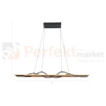 Lampa wisząca Conato 35W LED fale z drewnem PND-23848-30W-BK-GD Italux wymiary perfektmarket.webp