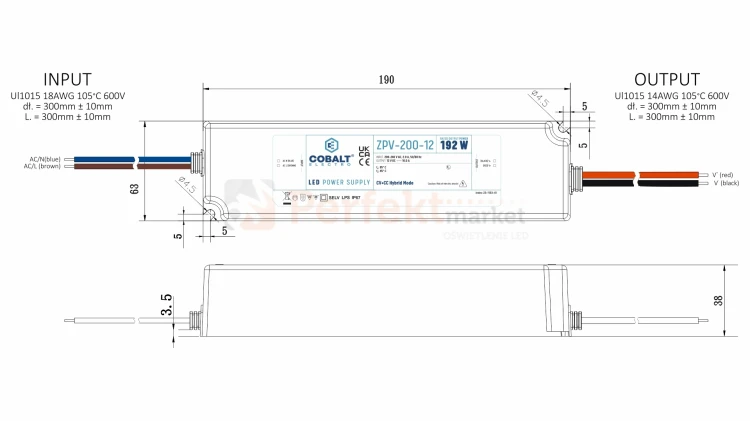 Zasilacz hermetyczny impulsowy 24V DC 200W ZPV-200-24 IP67 perfekt market olsztyn 1.webp