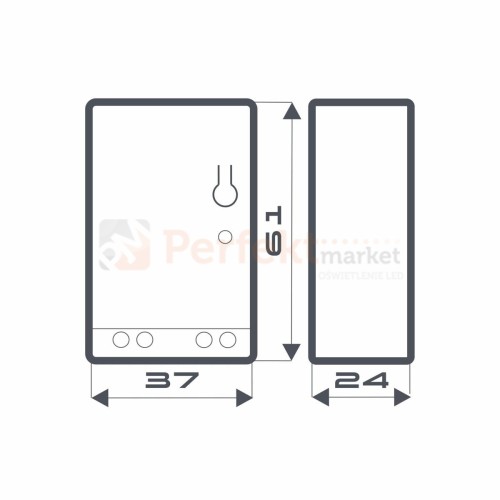 smart switch wyłącznik bezprzewodowy radiowy 12v 120w  wymiary perfektmarket