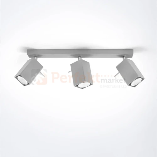 Listwa spot plafon 3xGU10 Merida 3 szary SL.0457 perfektmarket.webp