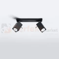 Listwa lampa sufitowa spot plafon 2xGU10 Merida 2 czarna SL.0100 perfektmarket.webp