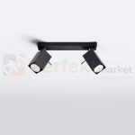 Listwa lampa sufitowa spot plafon 2xGU10 Merida 2 czarna SL.0100 perfektmarket.webp