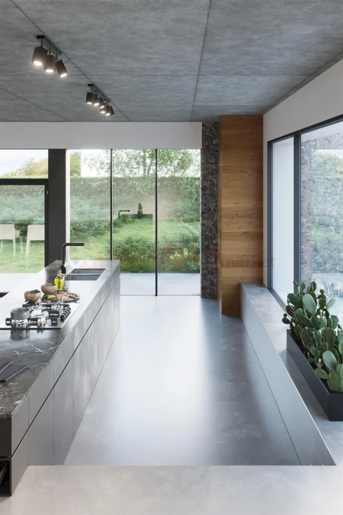 Listwa spot plafon 2xGU10 Merida 2 czarna SL.010 aranżacja perfektmarket.webp