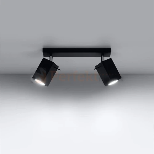 Listwa lampa sufitowa spot plafon 2xGU10 Merida 2 czarna SL.0100 perfektmarket.webp