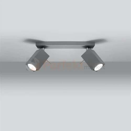 Listwa lampa sufitowa spot plafon 2xGU10 Merida 2 szara SL.0456 1 perfektmarket.webp