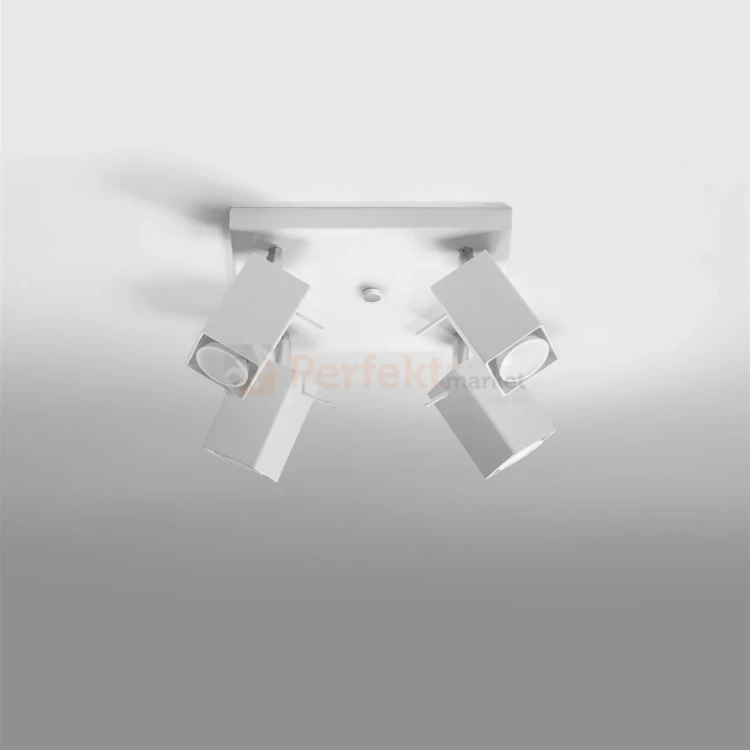 Lampa sufitowa refulowana spot plafon 4xGU10 Merida 4 biały SL.0098 perfektmarket.webp
