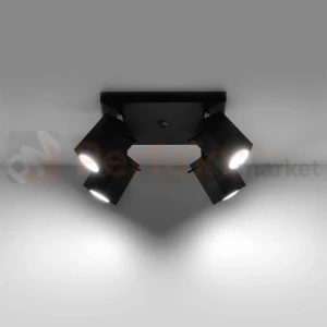 Lampa sufitowa spot plafon 4xGU10 Merida 4 czarny