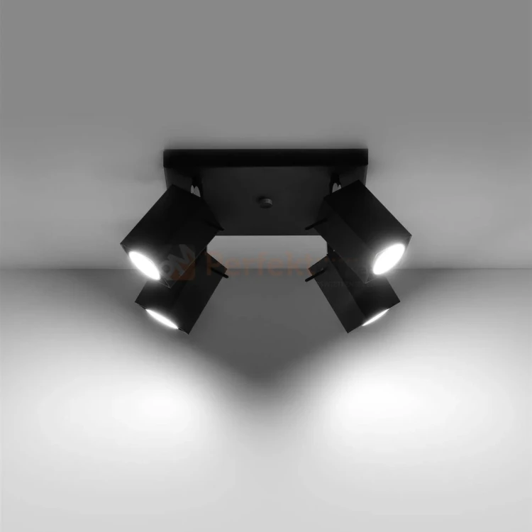 Lampa sufitowa refulowana spot plafon 4xGU10 Merida 4 czarny SL.0102 1 perfektmarket.webp