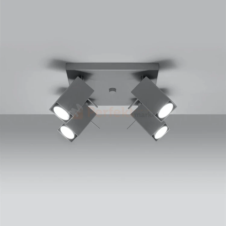 Lampa sufitowa regulowana spot plafon 4xGU10 Merida 4 szary SL.0458 1 perfektmarket.webp