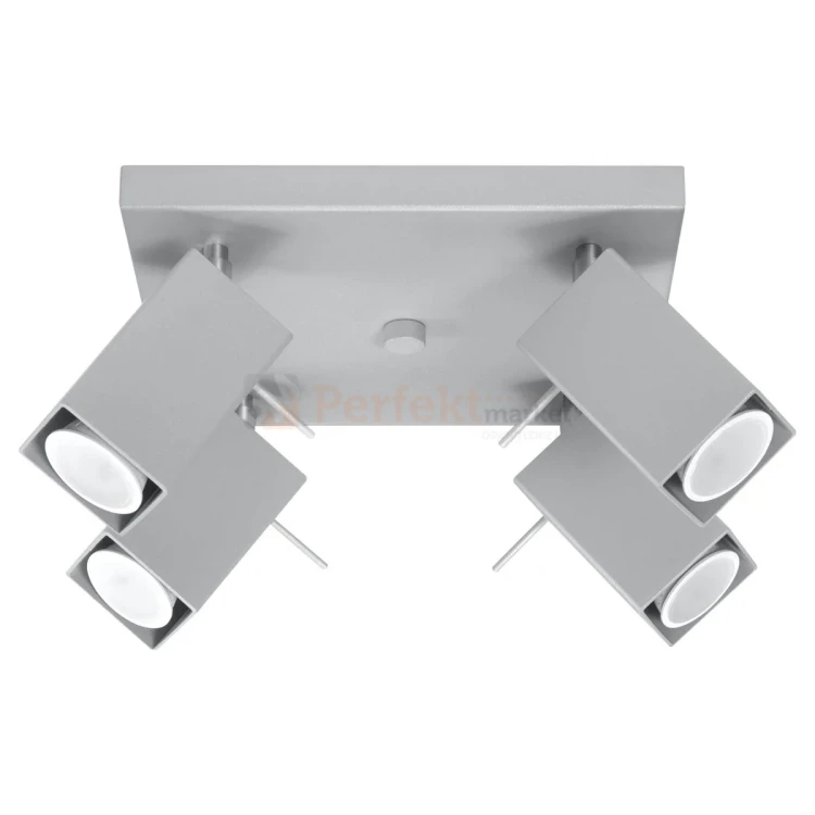 Lampa sufitowa regulowana spot plafon 4xGU10 Merida 4 szary SL.0458 2 perfektmarket.webp