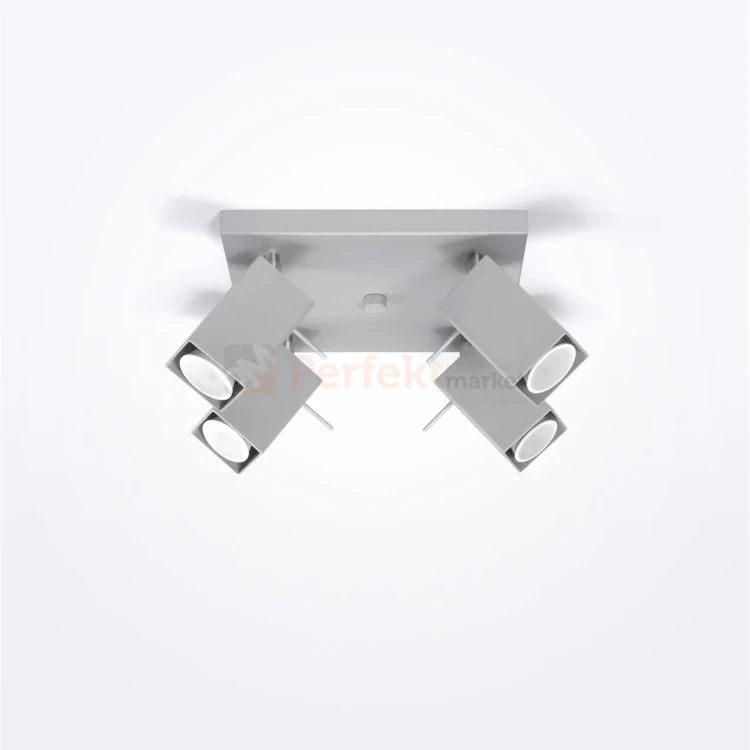 Lampa sufitowa regulowana spot plafon 4xGU10 Merida 4 szary SL.0458 perfektmarket.webp