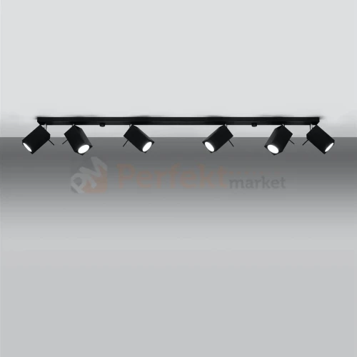 Plafon listwa oświetleniowa spot MERIDA 6L czarna 1 Sollux SL.0460 perfektmarket.webp