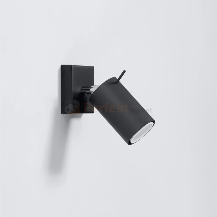 Lampa ścienno sufitowa kierunkowa Ring SL.0091 czarna perfektmarket.webp