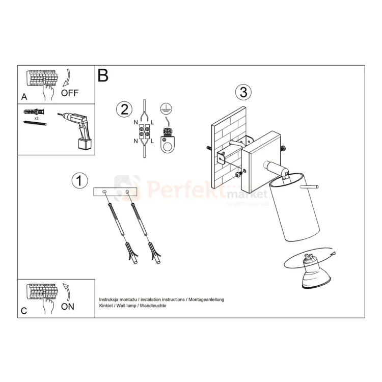 Lampa ścienno sufitowa kierunkowa Ring sollux montaż perfektmarket.webp