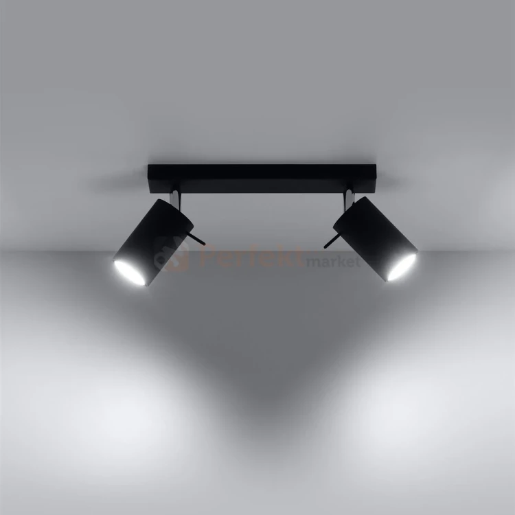 Lampa sufitowa listwa spot plafon 2xGU10 Ring 2 czarny SL.0092 perfektmarket 1.webp