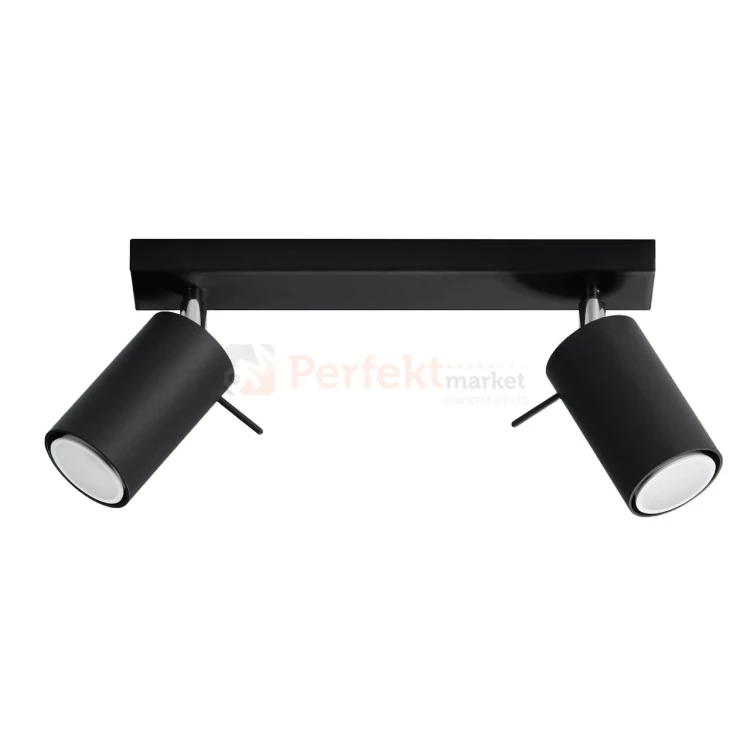 Lampa sufitowa listwa spot plafon 2xGU10 Ring 2 czarny SL.0092 perfektmarket 2.webp