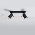 Lampa sufitowa listwa spot plafon 2xGU10 Ring 2 czarny SL.0092 perfektmarket.png