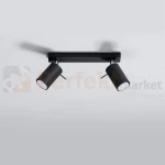 Lampa sufitowa listwa spot plafon 2xGU10 Ring 2 czarny SL.0092 perfektmarket.webp