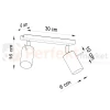 Lampa sufitowa listwa spot plafon 2xGU10 Ring 2 sollux wymiary perfektmarket.webp