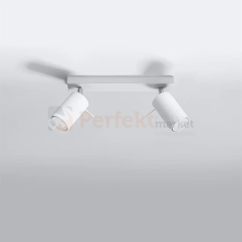 Lampa sufitowa listwa spot plafon 2xGU10 Ring 2 biały SL.0088 perfektmarket.webp