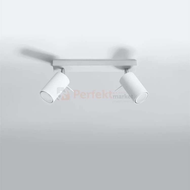 Lampa sufitowa listwa spot plafon 2xGU10 Ring 2 biały SL.0088 perfektmarket.webp