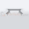 Nowoczesna designerska lampa sufitowa kierunkowa plafon Ring 2 szary SL.0450 perfektmarket.webp