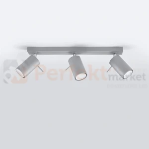 Oprawa sufitowa spot plafon RING 3 szary SL.0451 Sollux