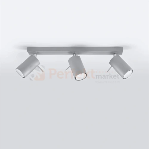 Oprawa sufitowa spot plafon RING 3 szara SL.0451 Sollux perfektmarket.webp