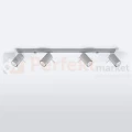 Nowoczesna designerska lampa sufitowa kierunkowa plafon Ring 4L szara SL.0453 perfektmarket.webp