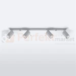 Nowoczesna designerska lampa sufitowa kierunkowa plafon Ring 4L szara SL.0453 perfektmarket.webp