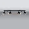 Nowoczesna designerska lampa sufitowa kierunkowa plafon Ring 4L czarna SL.0332 perfektmarket 1.webp