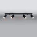 Nowoczesna designerska lampa sufitowa kierunkowa plafon Ring 4L czarna SL.0332 perfektmarket 1.webp
