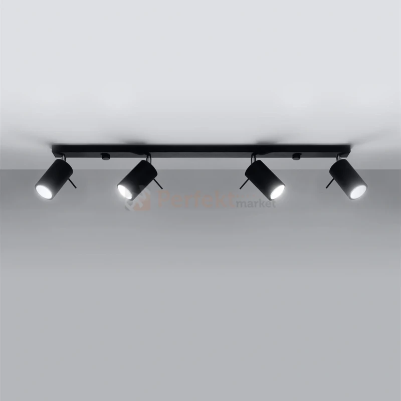 Nowoczesna designerska lampa sufitowa kierunkowa plafon Ring 4L sposób montażu perfektmarket.webp