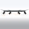 Nowoczesna designerska lampa sufitowa kierunkowa plafon Ring 4L czarna SL.0332 perfektmarket.webp