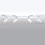 Nowoczesna designerska lampa sufitowa kierunkowa plafon Ring 4L biała SL.0331 perfektmarket.webp