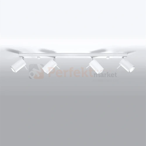 Nowoczesna designerska lampa sufitowa kierunkowa plafon Ring 4L biała SL.0331 perfektmarket.webp