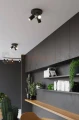 Lampa sufitowa plafon RING 3P spot czarny SL.1016 Sollux aranżacja perfektmarket.webp