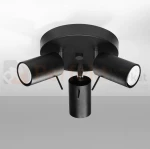 Lampa sufitowa plafon RING 3P spot czarny SL.1016 Sollux perfektmarket.webp