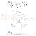Lampa sufitowa plafon RING 3P spot Solluxsposób montażu perfektmarket.webp