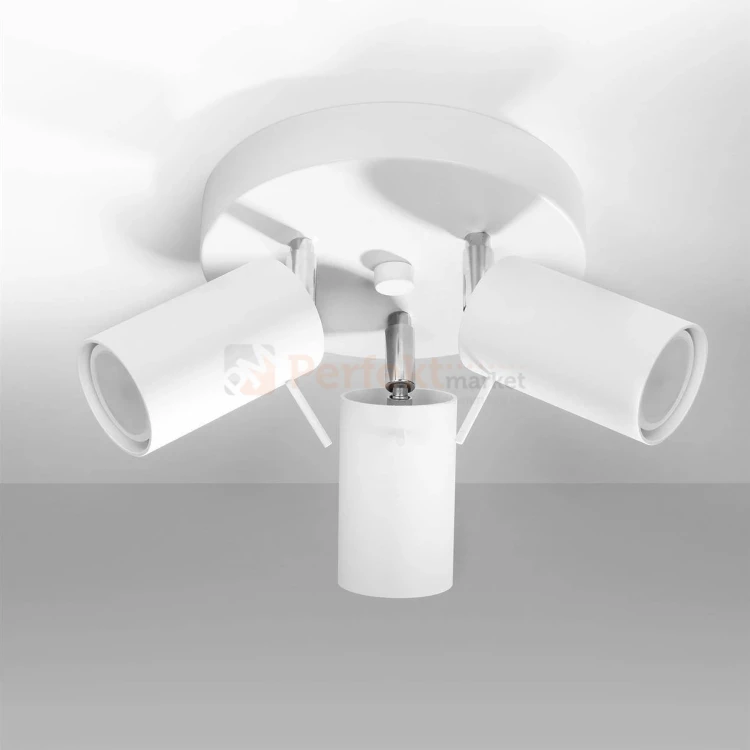 Lampa sufitowa plafon RING 3P spot biały SL.1015 Sollux perfektmarket.webp