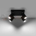 Lampa sufitowa spot plafon 4xGU10 Ring 4 czarny SL.0094 perfektmarket 1.webp